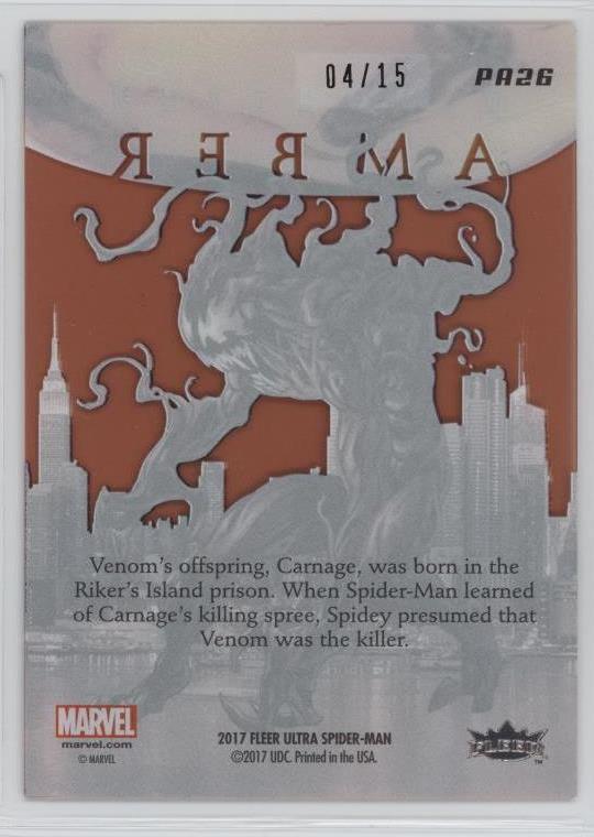 Hockey8player's tweet photo. Carnage preserved amber cityscape /15 for sale. Make an offer!
#marvel #Marvelcards #carnag #fleerultraspiderman #thehobby #marvelcards #upperdeck https://t.co/qiiqtYYZ6P