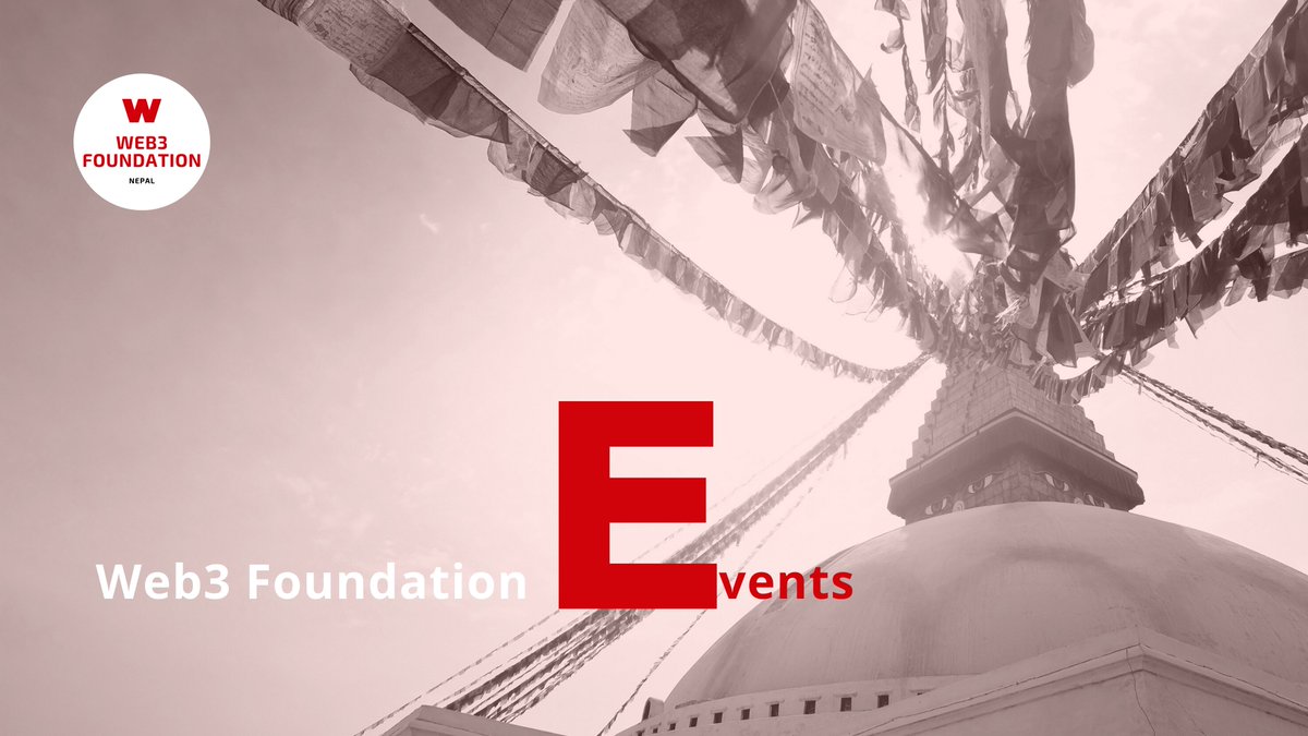Web3Nepal's tweet photo. Web3 Foundation Events List. 

A Thread: https://t.co/kJCB4jRMIf