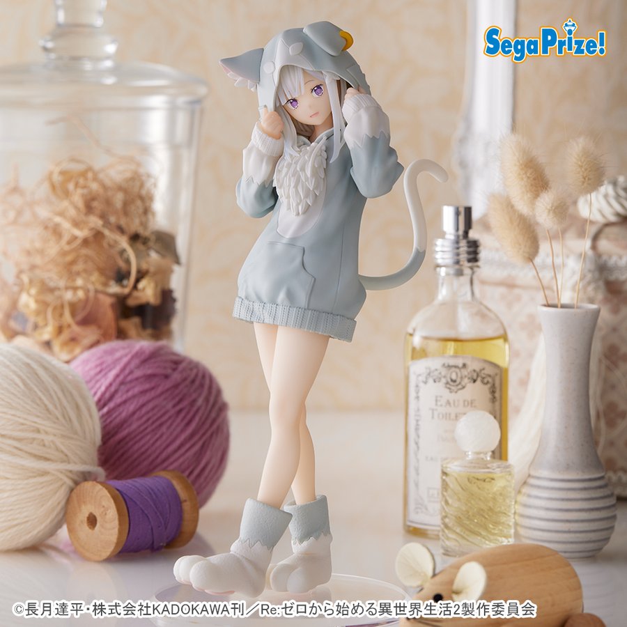 リゼロ エミリアの新フィギュアはフードから覗く顔が可愛すぎてキュン死しそう 電撃オンライン
