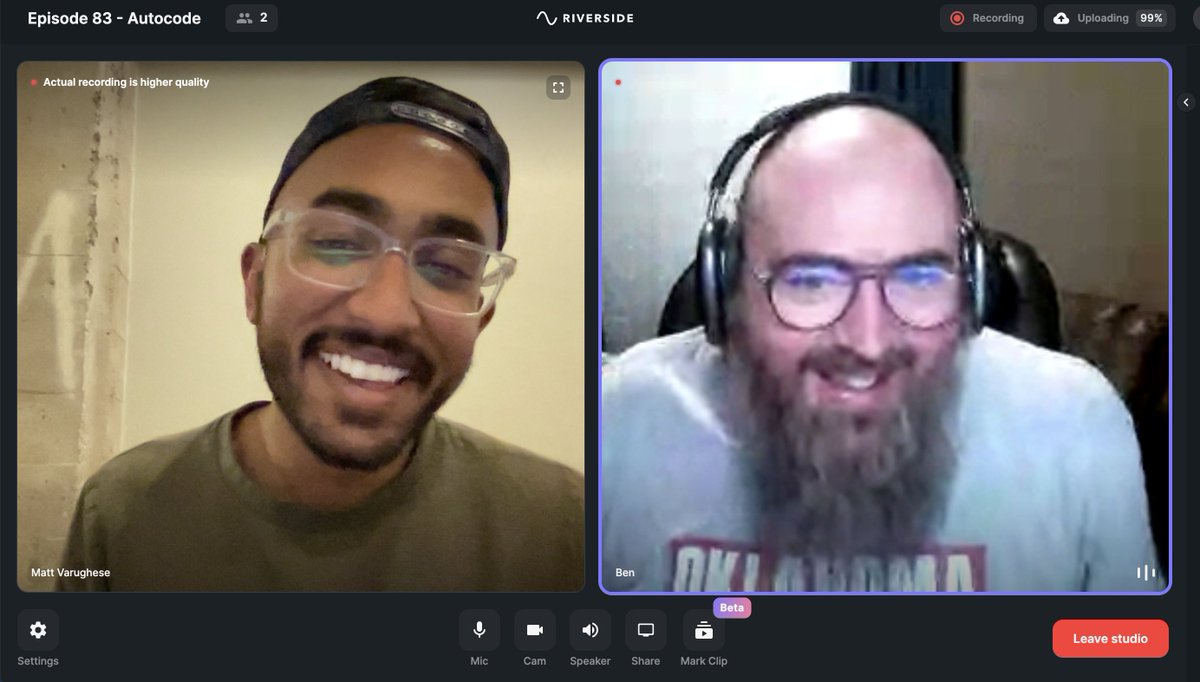Matt Varughese (@mattvaru) on Twitter photo New <a href="/visualdevfm/">Visual Developers Podcast</a> on <a href="/autocode/">autocode</a> dropping tomorrow! cc: <a href="/rileyrichter/">Ma-Hunter Coda POC</a>
(No <a href="/LaceyKesler/">Lacey</a> on tomorrow's ep unfortunately 🤒) New <a href="/visualdevfm/">Visual Developers Podcast</a> on <a href="/autocode/">autocode</a> dropping tomorrow! cc: <a href="/rileyrichter/">Ma-Hunter Coda POC</a>
(No <a href="/LaceyKesler/">Lacey</a> on tomorrow's ep unfortunately 🤒)