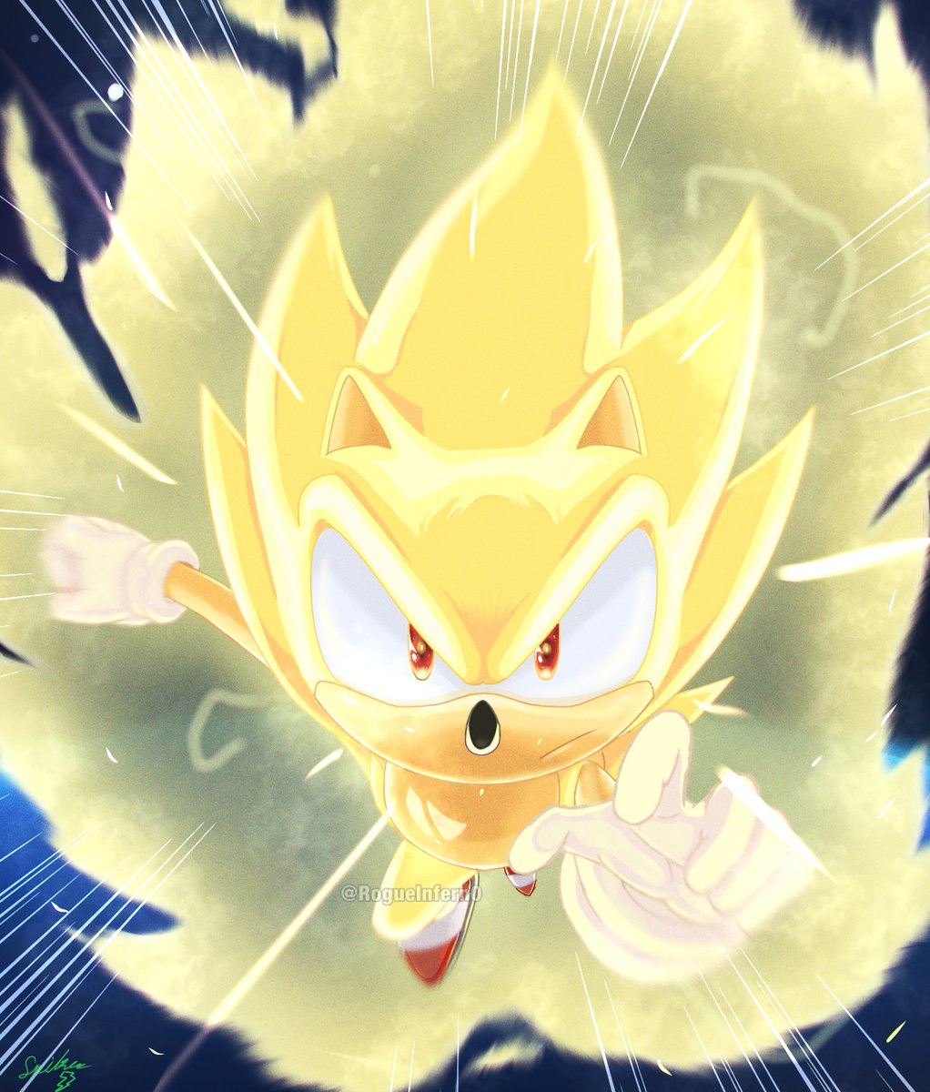 RogueInfern0's tweet photo. Rushing to Battle

#SonicTheHedgehog #SuperSonic https://t.co/N1hmwcy3RI