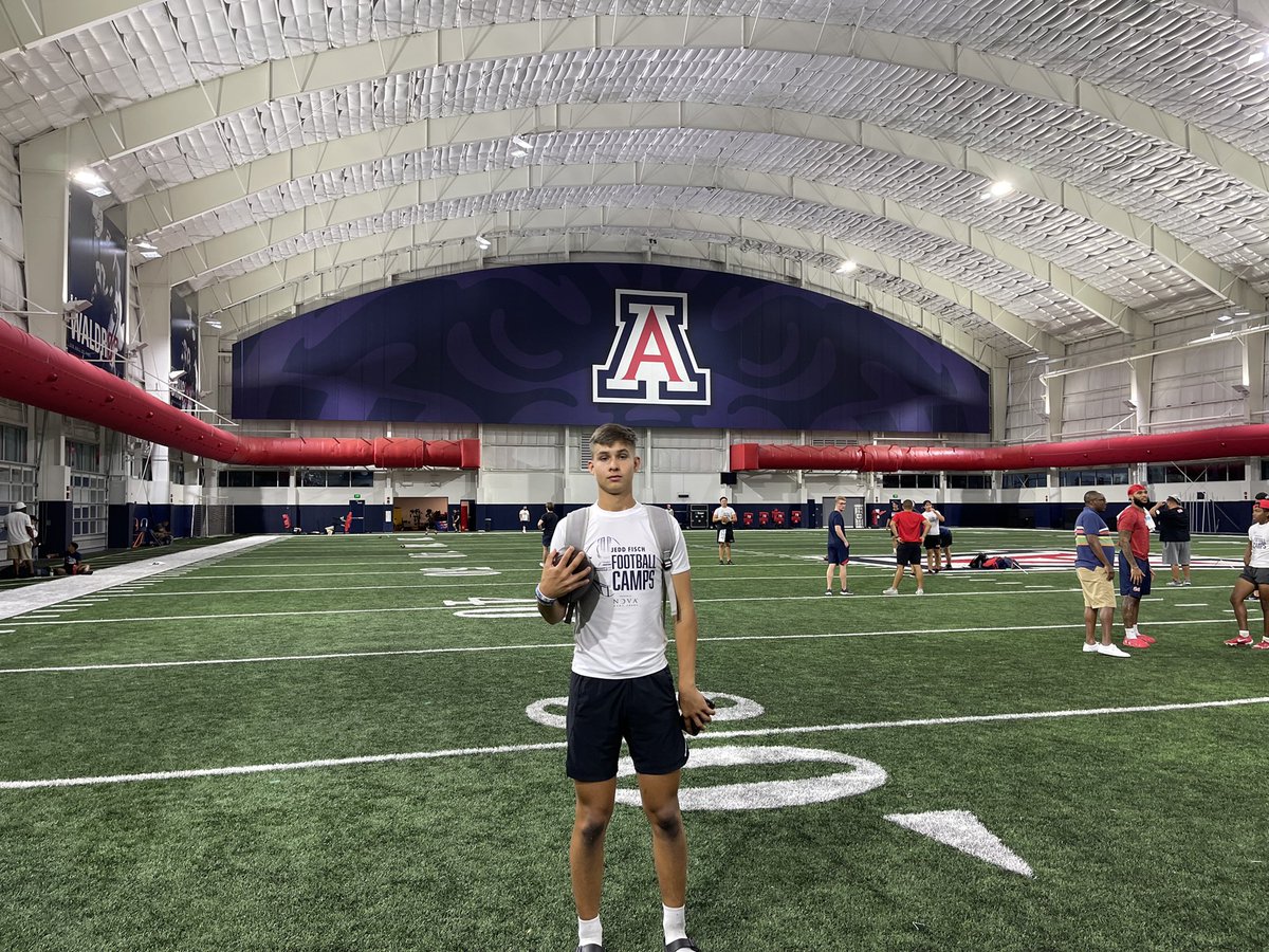 Tymccutcheon14's tweet photo. GOD IS GREAT! After a great camp I’m blessed to say that I have received my first division 1 offer to the University of Arizona! Thank you @CoachJeddFisch !!! @CoachJimmieD  @CoachOmura @jayden_delaura https://t.co/vioe03q4eD
