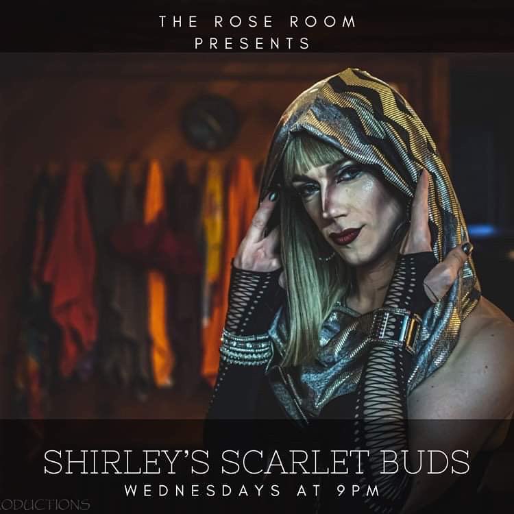 Jest_a_girl's tweet photo. Meet the sexy cast of this week’s Shirley’s Scarlet Buds! @queensinera and @Mizzaddy_, drag by me and TiffanyHeatherSamantha, and gogo dancing by Finn. Come out Wednesday to The Rose Room at 9 for one sexy show 😘🌹#DragMuppet #speakeasy #DragShow #burlesque #nightlife https://t.co/aYnj0ZLXpG