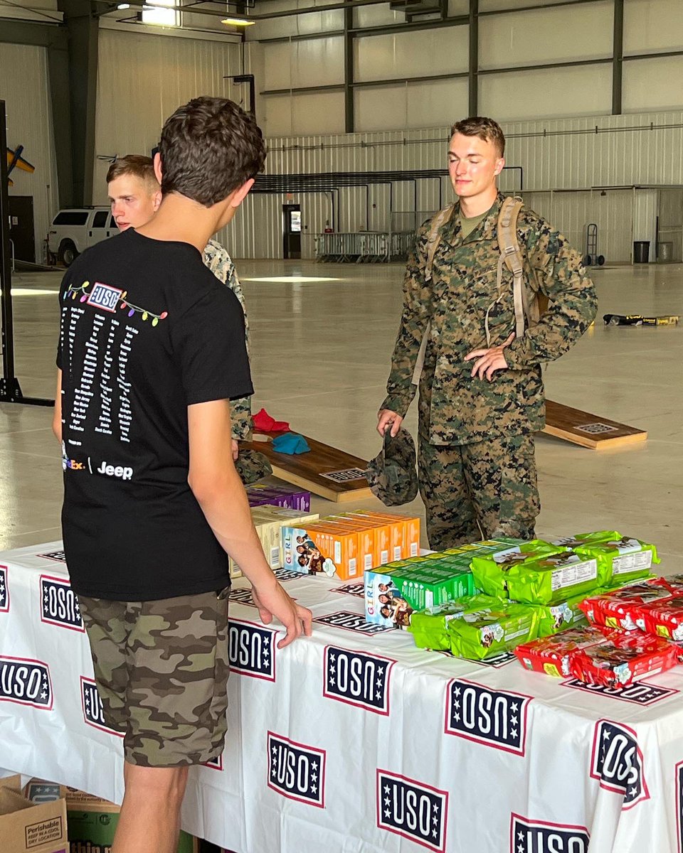 We had a great time in Salina on Friday serving the visiting Marines and National Guard service members some hot dogs and Girl Scout cookies! We can’t wait to go back out a few more times this month as they wrap up their sessions #BeTheForce