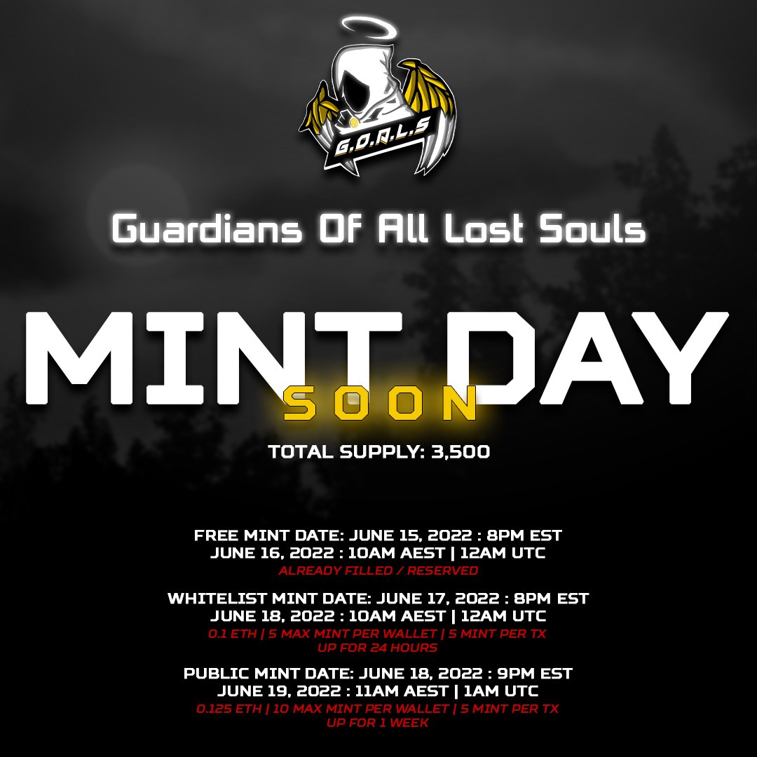 Eloiseee_'s tweet photo. @CartoonDubema 🚀 Guardians Of All Lost Souls 🚀

🚨First of its kind NFT project that will allow holders of other ruggedprojects to finally do something with that worthless artwork that we all have sitting in our wallets. Join our discord now for more info @GOALS_NFT

https://t.co/gHdISMbVmM https://t.co/ZVlXLVJW8k