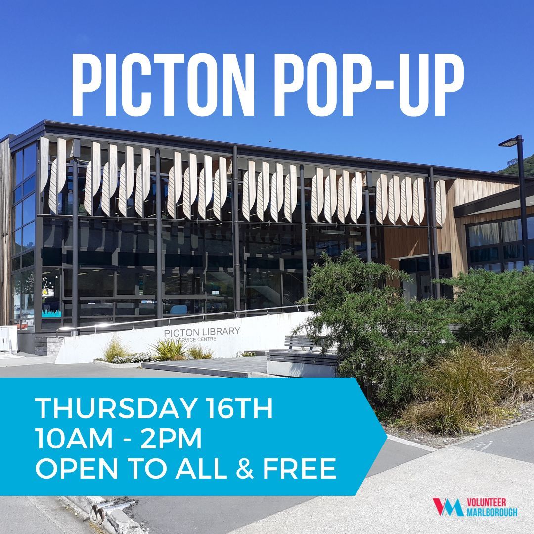 VolMarl's tweet photo. Volunteer Marlborough is delighted to let you all know that we will now have a base out in Picton!
⌚When? Thursdays from 10 am - 2 pm, beginning Thursday 16th June.
📍Where? Picton Library - Waitohi Whare Mātauranga
💙Open to all
💙100% FREE
#PictonNZ #Waitohi https://t.co/wEuXsixczJ