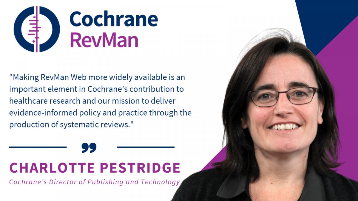 cochrane_nz's tweet photo. #RevManWeb is now available to guideline &amp; Health Technology Assessment organisations, universities &amp; medical schools, and other research sectors! An excellent tool to support evidence synthesis development and evidence-based medicine education!  https://t.co/v3DEhkCJEp https://t.co/u8HeR0bu9b