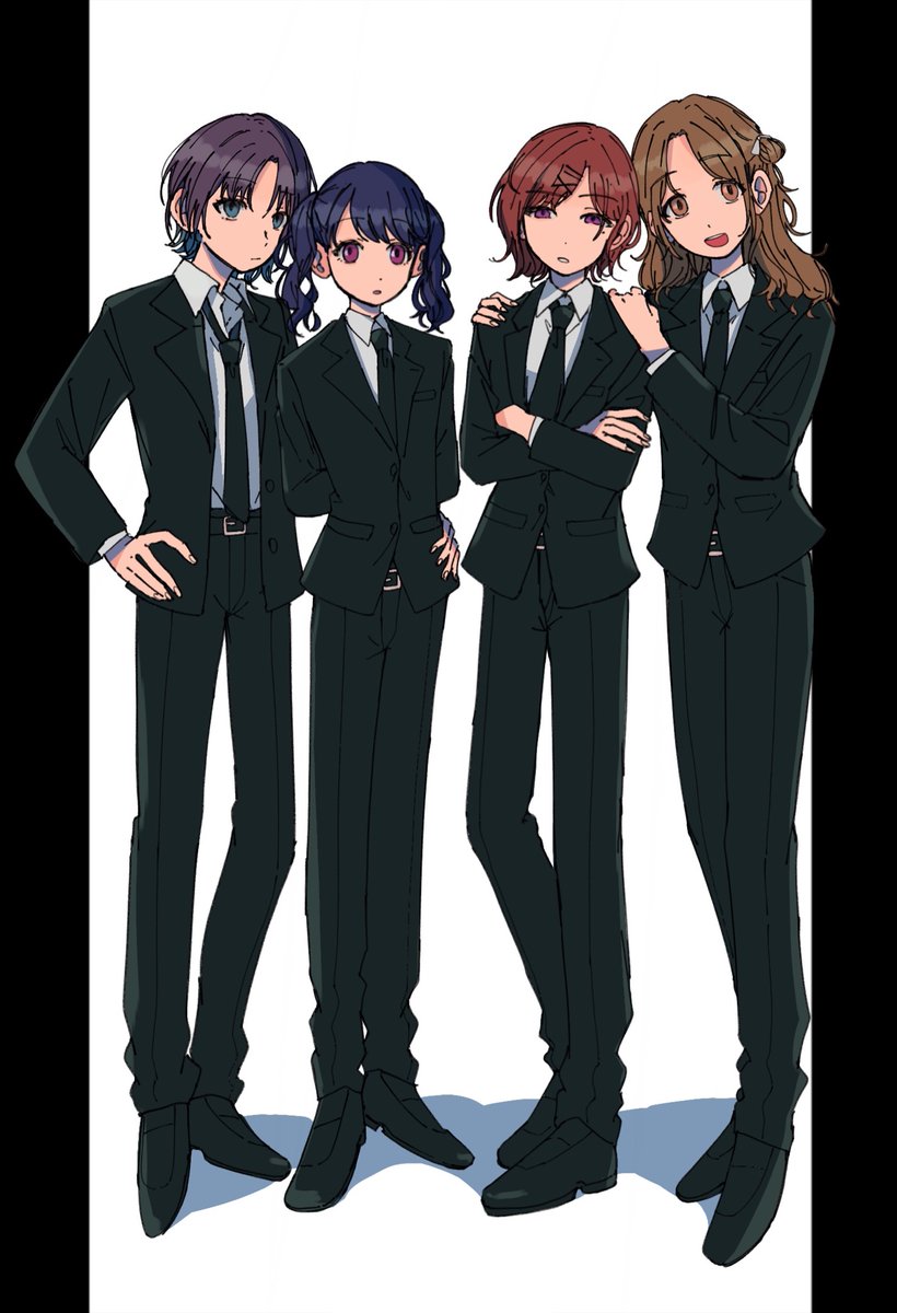 浅倉透 ,福丸小糸 ,樋口円香 ,市川雛菜 「#シャニマス スーツの 浅倉透 ,福丸小糸 ,樋口円香 ,市川雛菜 「#シャニマス スーツの