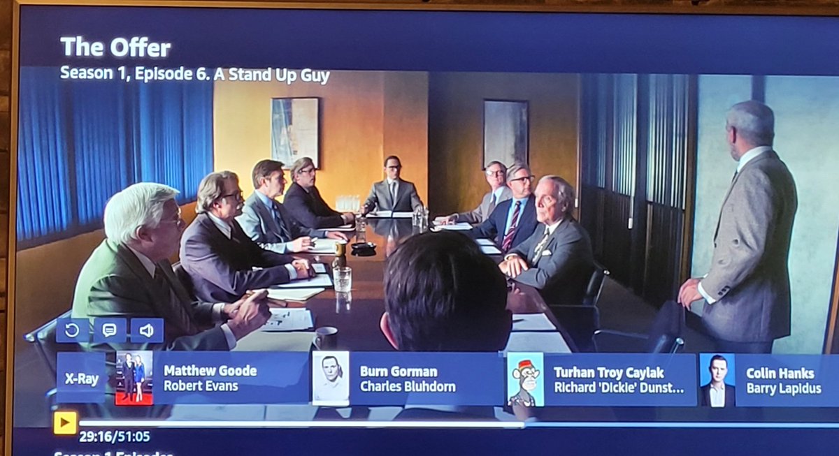 Well Hello <a href="/BoredApeYC/">Bored Ape Yacht Club 🍌</a> 

Watching #TheOffer
Wen paused, saw ape
<a href="/TroyCaylak/">Troy 🧙🏽‍♂️☎️</a> 

Outstanding series...must watch
<a href="/paramountplus/">Paramount+</a>