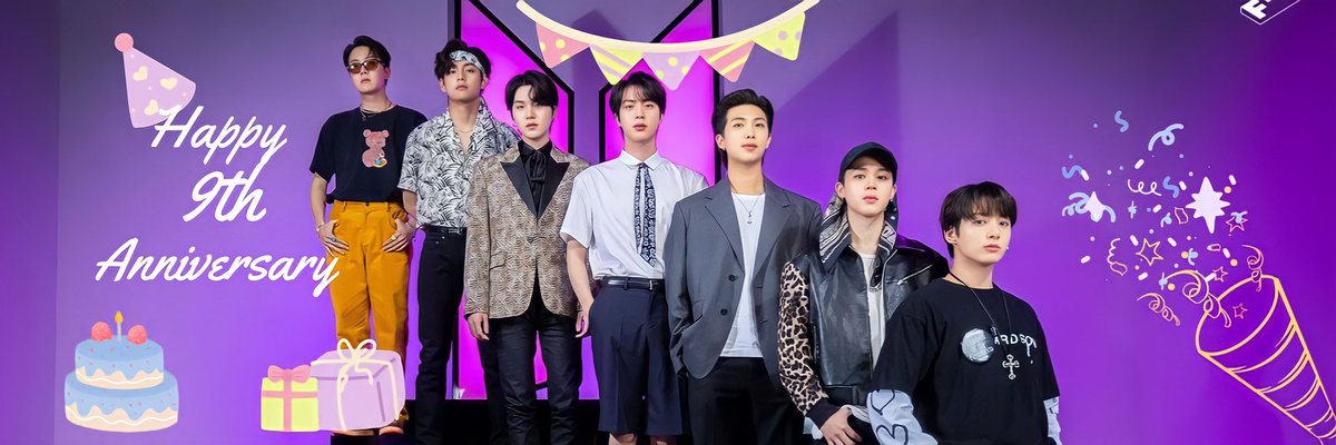 mingukkie_edits's tweet photo. BTS 9th Anniversary Header
#Happy9thAnniversaryBTS
#HappyBirthdayBTS
#BTSFESTA2022
#BTS
#BTSHeader
#BTSLayout
#9YearsWithBTS https://t.co/JuMMKgp0bS