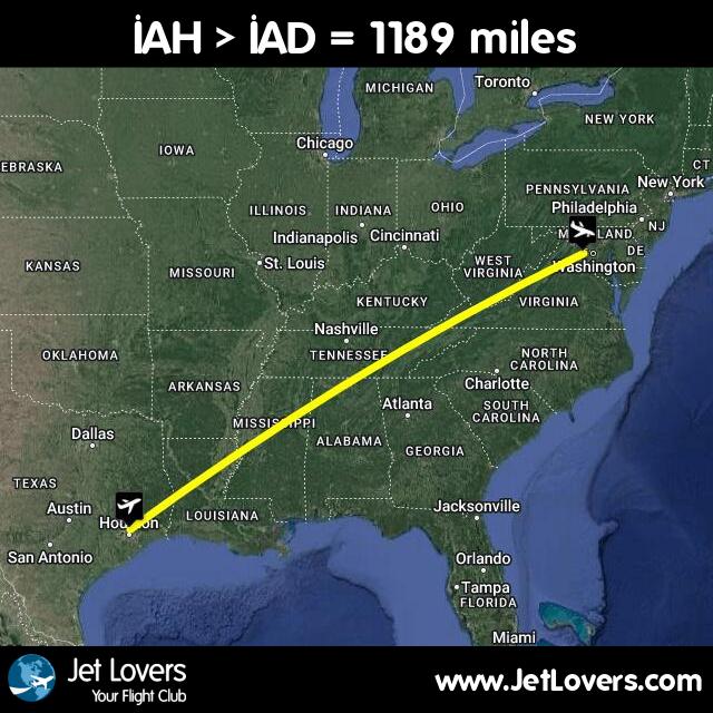 brent_faust's tweet photo. My flight #116 on #JetLovers: IAH > IAD - another 1189 miles in the air! https://t.co/ECoKanaZuE https://t.co/tlPCVaaRPN