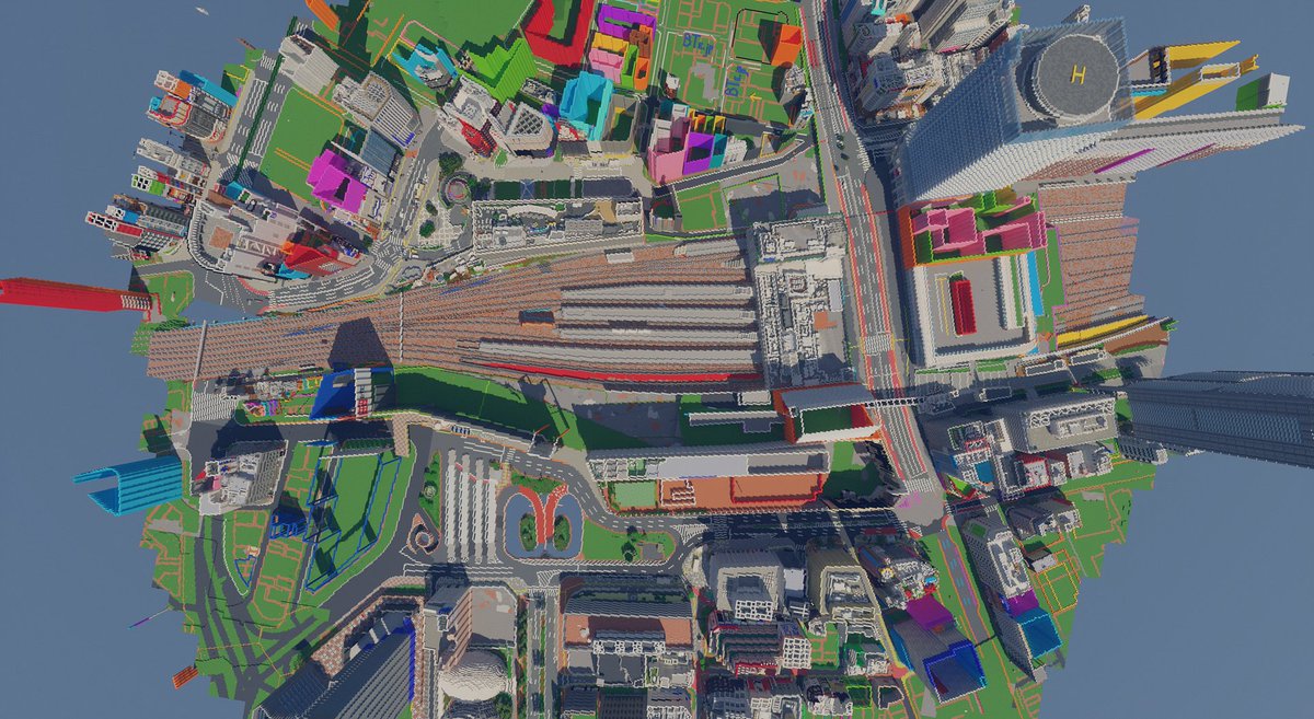 bte_japan's tweet photo. Our progress overall, it ain't much but it's honest work 🥺🙏 #minecraft建築コミュ #Minecraft #Minecraftbuilds #tokyo #Japan https://t.co/zRHYTcO6CO