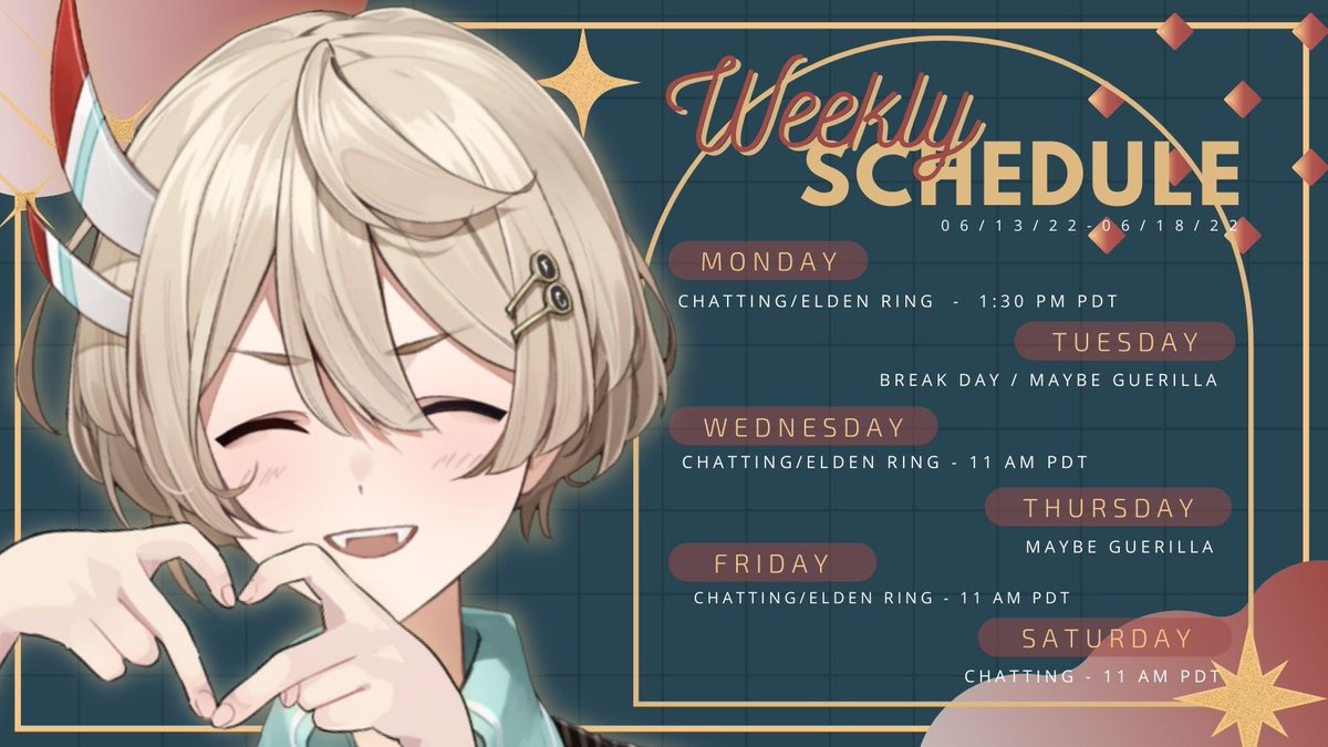 KosLaniakea's tweet photo. 『THIS WEEK'S SCHEDULE AND TAGS!』
June 13th to June 18th
General: #KosLaniakea
Live tag: #KosLive
Memes: #KoslawIkea
Art: #AikeART
NSFW: #koslaNSFW https://t.co/KCPkLityrJ