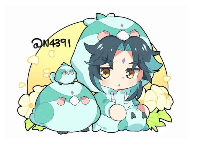 Birb Xiao... 🥹
#GenshinImpact #原神 