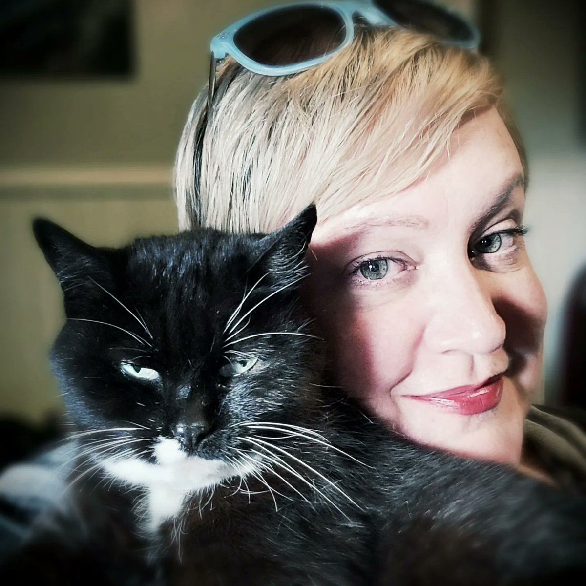 dancingnancyla's tweet photo. My favorite creature turned 18 today! 🥳🐈‍⬛️ 🤍🖤
#welookgoodforourage #Scarlett #tuxedocat #greeneyes #seniorcat https://t.co/N2B8xVA1Mb