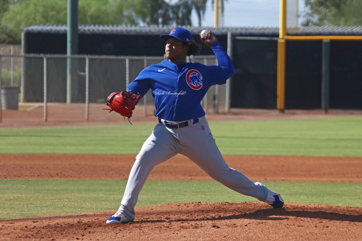 A couple more #Cubs pitchers who threw live BP last week as part of their Rehab process - <a href="/KoenMoreno/">Koen Moreno</a> and Andricson Salvador. Koen threw an inning, sat down and came back out for a second inning. #CubsProspects #baseball