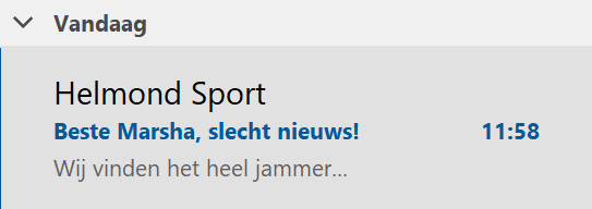 Mooie pakkende titel van <a href="/HelmondSport/">Helmond Sport</a> voor een e-mail over de seizoenkaart. Ik werd direct getriggerd om de e-mail te openen. Hopelijk doen de fans die moeten verlengen dat ook snel!

#seizoenkaartcampagne #email #emailmarketing