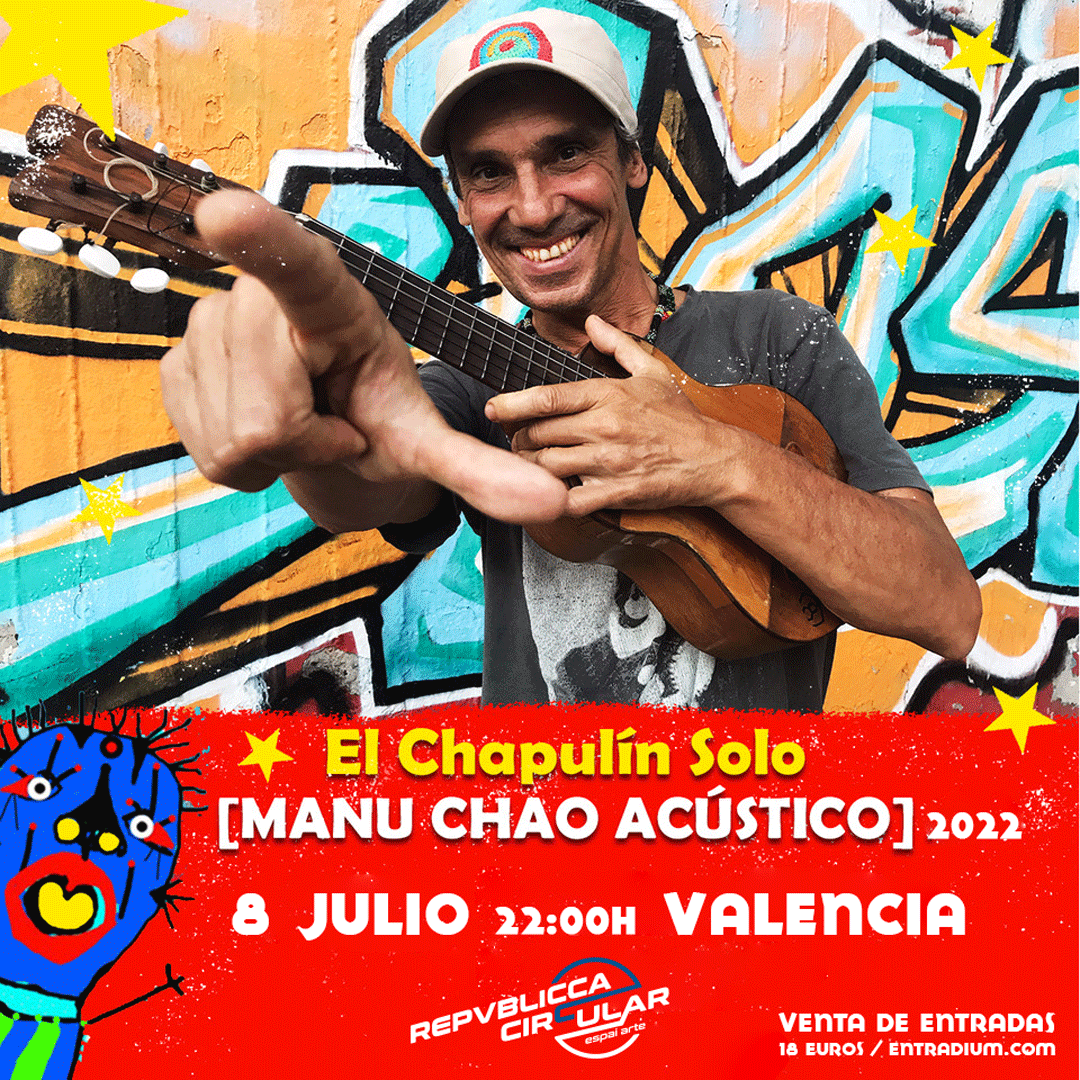 manuchao's tweet photo. Som’hi VALENCIA!!!!!!! Vamos!!!! Tremenda alegría! 8 de julio en SALA REPVBLICCA!!!!!
#ManuChao #Acustic #LuckySalvadori #MauroMancebo #SalaRepvblicca #Valencia
Entradas en: https://t.co/0VEQL3UiA5 https://t.co/mosar8T5vo