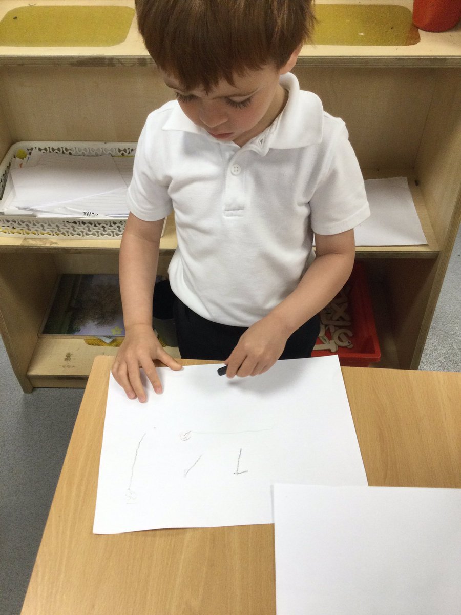 MD_Nursery's tweet photo. Drawing our own caterpillars and looking at the book for hints of what colours to use. @MillDamSchool #MDWriting https://t.co/S4N62QsUtO
