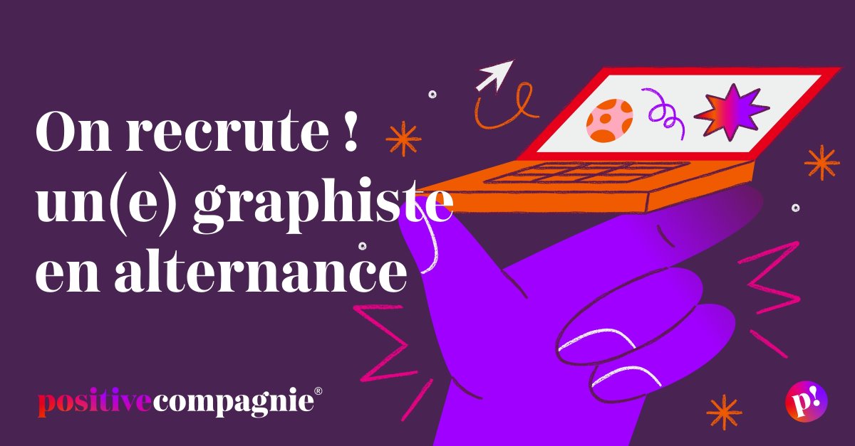 positivecompa's tweet photo. Tu es à la recherche d’une #alternance en #graphisme pour septembre 2022 ? Ça tombe bien, nous aussi ! 🔥
🔗Retrouve notre offre sur Linkedin : https://t.co/sv2B5YhFN4
📩 contact@positivecompagnie.com
📍@villerumilly74
#Emploi #Job #design @PeteAlternance @JobIRL @EcoleBrassart https://t.co/M92L7MfGbe