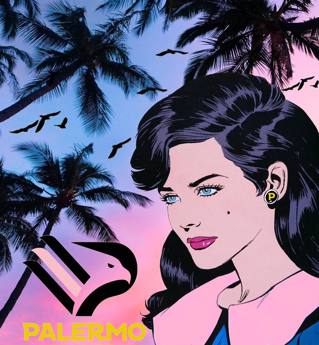 CStifanic's tweet photo. MISS PALERMO è incoronata REGINA!!! IL PRIMO NFT ARTISTICO DA COLLEZIONE NEL MONDO DEL CALCIO realizzato dall'artista della pop art italiana con @LegaProOfficial e @Palermofficial in esclusiva sul canale ufficiale LegaPRO NFT: 
https://t.co/208qCXlS57 https://t.co/POlUn07TuX