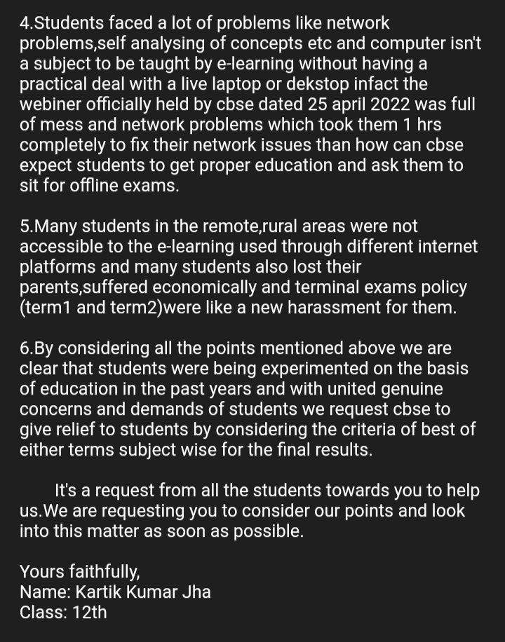 _KartikJha's tweet image. Today I submit the letter to the honourable IRPS SECRETARY Mr. Anurag Tripathi ❤️🙏🏻😌 #BestOfEitherTermsSubjectWise #ModijiHelpCBSEstudents2022 #CBSENews #cbseclass12 #BestOfEitherTerms @EduMinOfIndia @AllCBSENews @cbseindia29 @narendramodi @PMOIndia