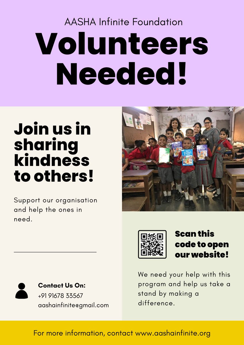 aashainfinite13's tweet photo. [#Volunteer Call!]
We need you to make #difference for those who need it the most. If you want to to help with our cause while gaining some #experience, join us today.
Learn More: https://t.co/2yvVBfXZ8i https://t.co/52Codx8qJf