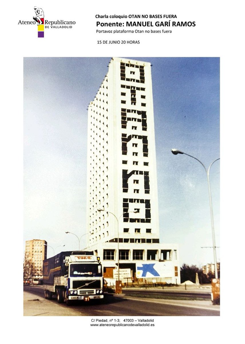 El miércoles 15 a las 20:00 tenemos una cita en el Ateneo Republicano con <a href="/Manuel_Gari_Rms/">Manuel Garí Ramos</a> y la charla-debate "OTAN no, bases fuera" ¡Os esperamos!
Contra los presupuestos militaristas. Vuestras guerras no las pagamos.