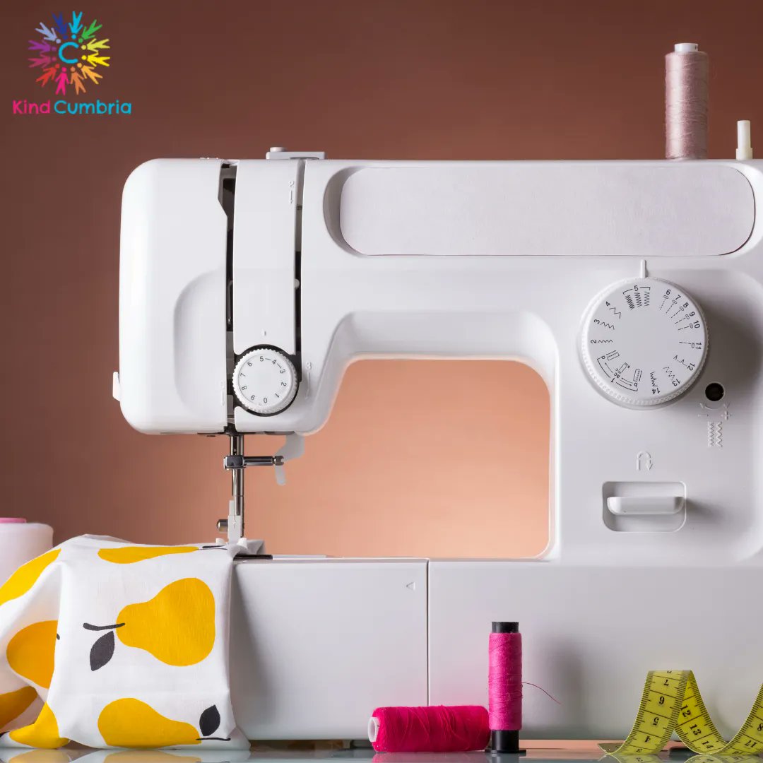 kind_cumbria's tweet photo. Today is National Sewing Machine Day – are you a creative whizz? How about creating a fantastic fabric gift for a friend – a little make-up bag or an item of clothing – depending on your ability. What a great gift to receive? Made with love and kindness. #KindCumbria #kind https://t.co/qdW4k72R12