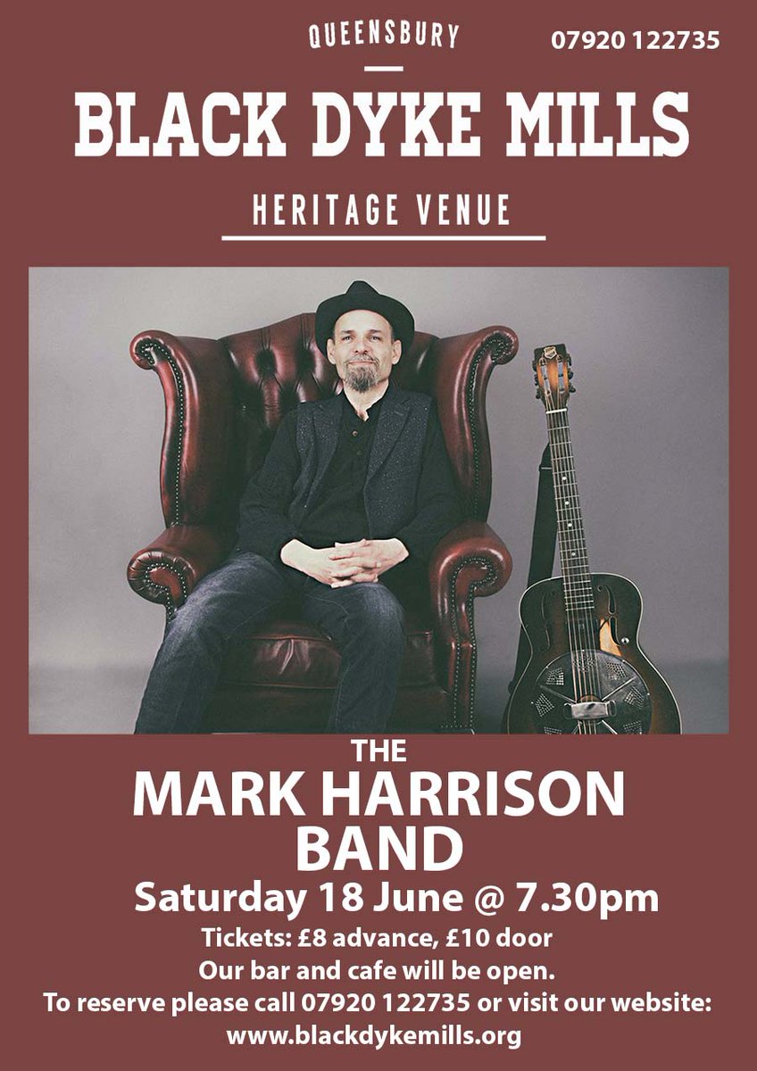 The Mark Harrison Band at Black Dyke Mills Heritage Venue on Sat 18th Jun 2022 skdl.co/ne6t4KcTDnb