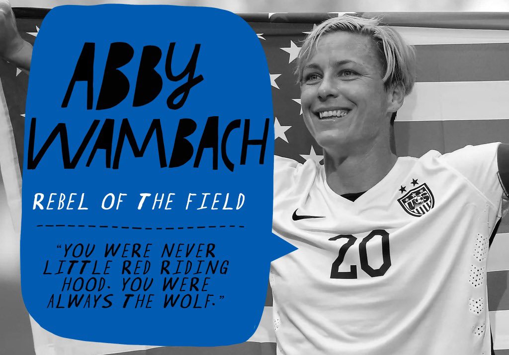 RebelSocietyBTC's tweet photo. 💫Rebel Icon💫
Abby Wambach is a soccer legend and the US Women's National Team's all-time leading scorer. She began her soccer career in a girls' league when she was 5 years old, but after scoring 27 goals in just three games, she was switched to a boys' league!🤘
#Rebelicon https://t.co/caGoZq9Xg3