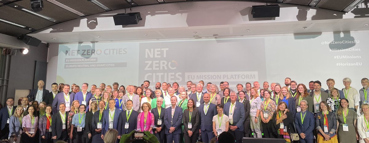The 112 #MissionCities, the #EUMissionCities team and our NetZeroCitiesEU consortium are gathering in Brussels to meet.
The journey to climate neutrality by 2030 has begun! I am honored to lead and support Cities in Monitoring, Evaluation and Learning of this ambitious target .