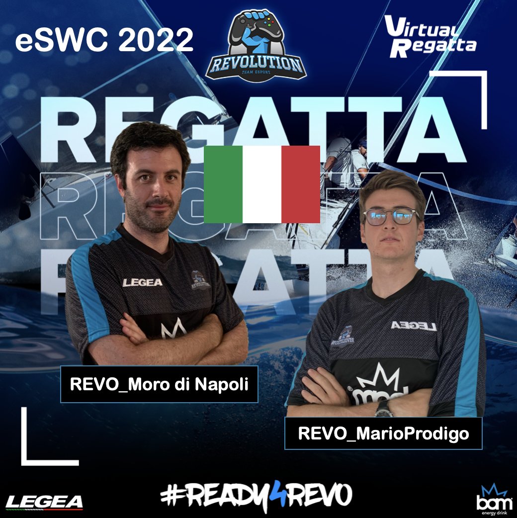 Great performance of REVO team! Two of us in the World top ten.
Amazing result achieved by @REVO_Moro_di_Napoli and @REVO_Mario_Prodigo.
TONIGHT at 21:00 pm, the semi-final among the top 10 qualified. STAY TUNED!!! <a href="/worldsailing/">World Sailing 🌎⛵️</a> <a href="/federvela/">Federazione Italiana Vela</a> <a href="/uol_esailing/">Unicorns of Love - Esailing</a> <a href="/EsailingTV/">eSailing TV</a> <a href="/EsportRevo_/">Esport Revolution</a>