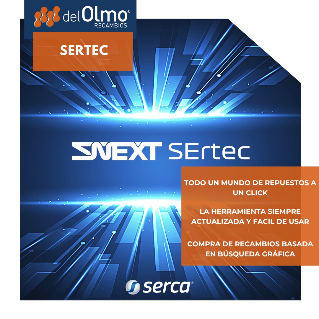 NEXT CONTROL SERTEC
¡Bienvenidos al futuro! La primera web de compra de r. de automóvil basada en búsqueda gráfica.
▶ Cond. de compra
▶ Stock real
▶ T. de reparación
▶ Fotos
▶ Medidas
▶ Equivalencias
▶ Mantenimientos 

#RecambiosDelOlmo #Serca #DelOlmo #Sertec
