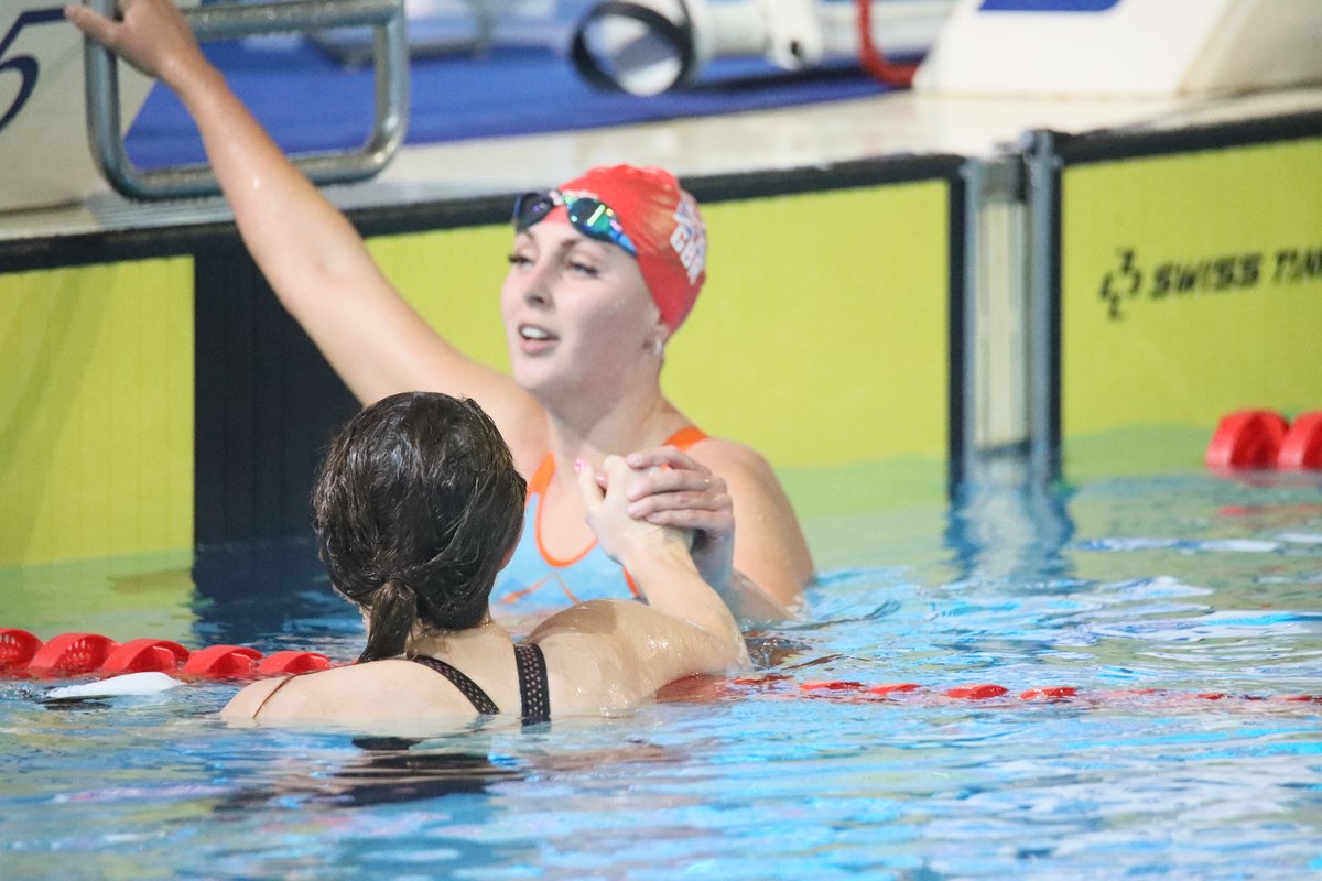 Aquatics_GB's tweet photo. Mightily impressive from @MaskillPoppy on her debut world championships swim! 💪

She sets a big new PB in the Women's S14 100m Backstroke and leads qualifying ahead of @BethanyFirth2 and @jessica_jane96 to set up an exciting final between the trio #Madeira2022 https://t.co/JTWLwKmGPc