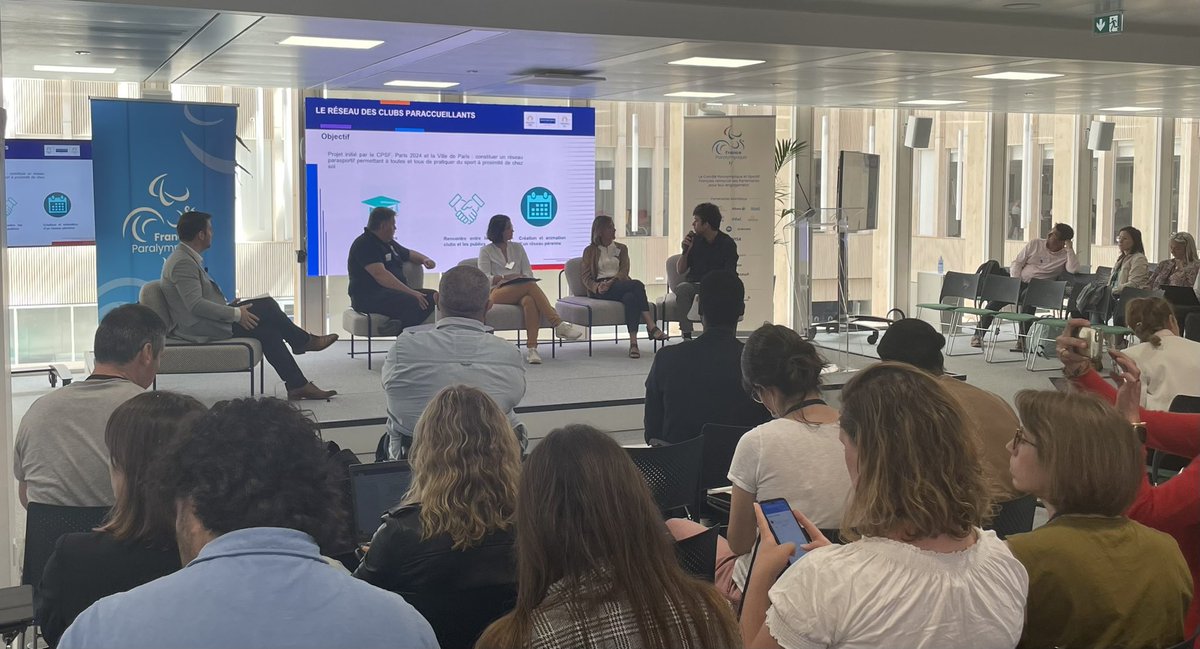 #Parasport importante journée de réflexions à #Paris #IDF sur les thématiques de la pratique #parasportive la volonté de dépasser toutes les frontières #financières #territoriales #inclusion #matériels… et de déterminer les #partenariats efficaces pour faire du sport #ensemble