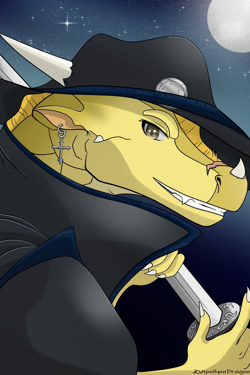 DragonApollyon's tweet photo. Smug vampire hunter ready for a fight.
#wingsoffire #quibli https://t.co/c0AWLhEpt6