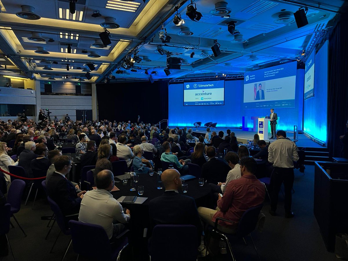 @RishiSunak, opened London Tech Week this morning with a headline keynote. 'If you’re an entrepreneur looking for funding, I want you to look at the UK and say: that’s where I want to be.' #LTW22