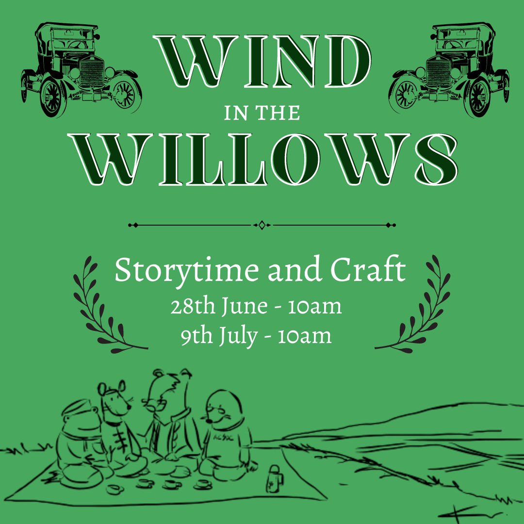 DorkingLibrary's tweet photo. Dorking Library will be holding a Wind in the Willows themed Storytime and craft event at 10am on the 28th June and the 9th July.
Please message us online or speak to someone at the desk to book a place.
#windinthewillows #dorkinglibrary #hellodorking #library #libraryevent https://t.co/Q3djdLLApX