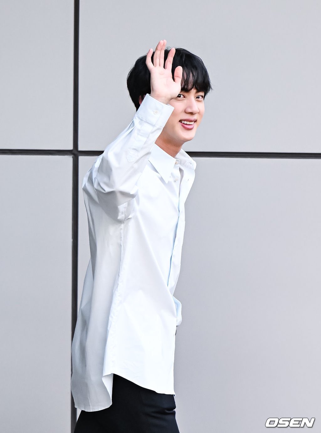 jin files on X: jin in white tucked in shirts >   / X