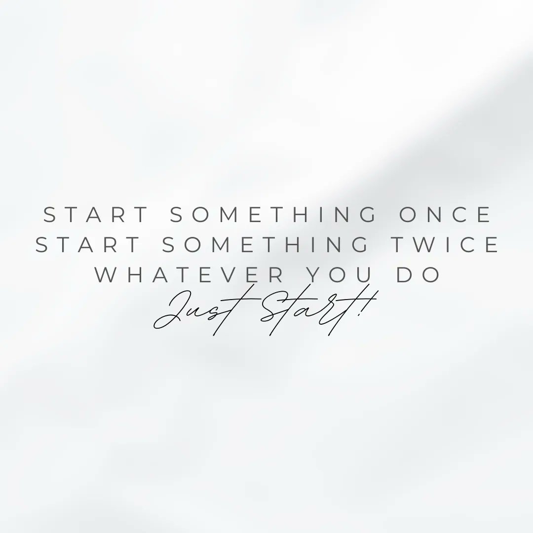 laurelfay's tweet photo. Done waiting for the right time? Start something once. Start something twice. But whatever you do, start! https://t.co/6GFXVQgnOB