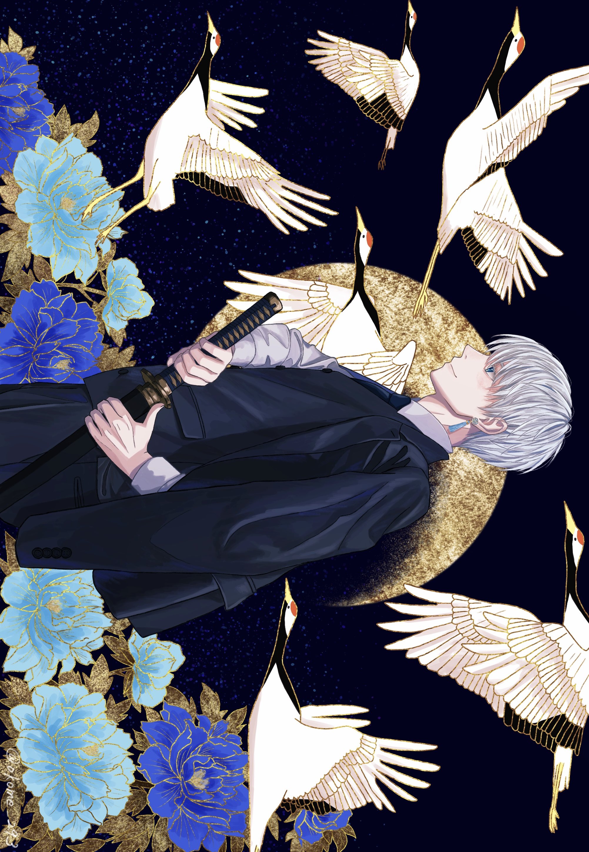 おこめ 新規絵 鶴 イラスト Illustration T Co Dus79yakc5 Twitter