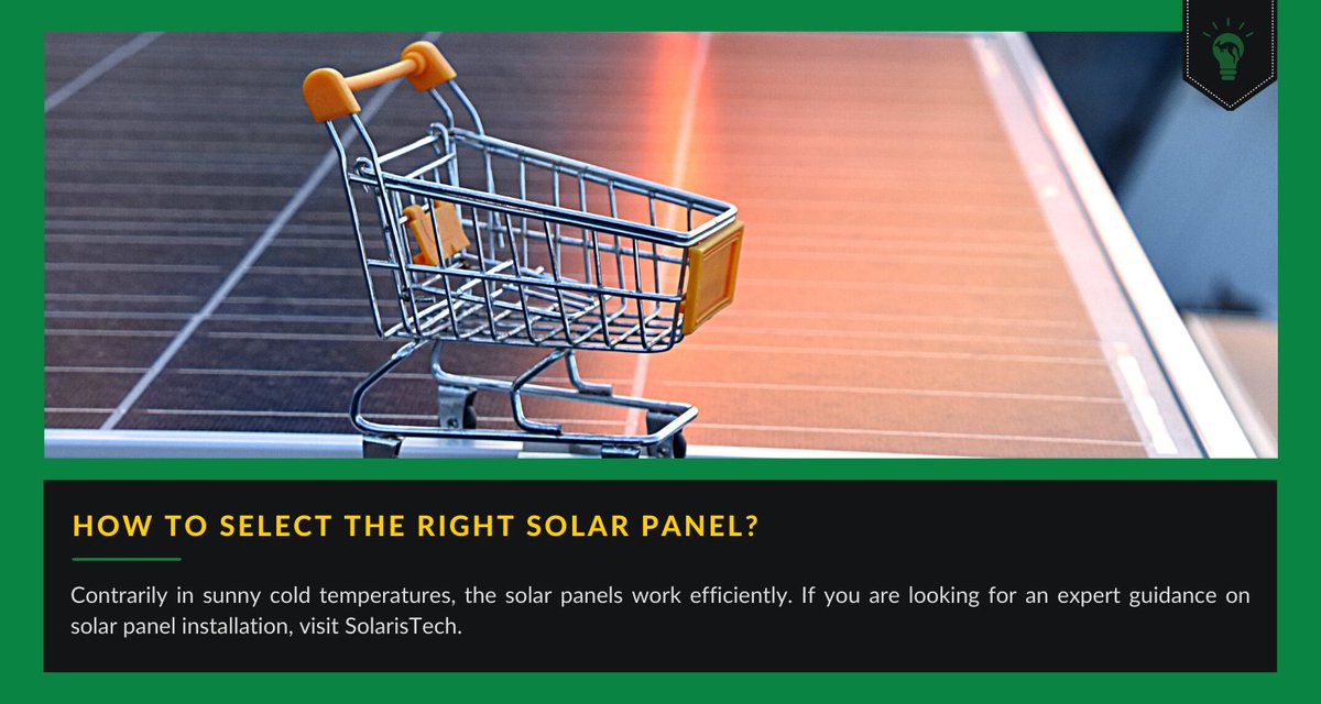 SolarisPtyLtd's tweet image. Contrarily in sunny cold temperatures, the solar panels work efficiently. If you are looking for an expert guidance on solar panel installation, visit @SolarisPtyLtd 

#BuySolarPanels #SolarPanelInstallation #SolarPanelTips #SolarPanelAustralia #NorthSydney #NewSouthWales