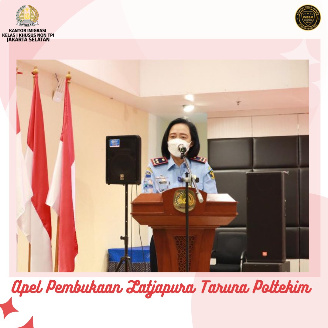 Halo Sahabat Mido!

Senin, 13 Juni 2022 telah dilaksanakan Apel Pembukaan Latjapura (Latihan Kerja Bhumipura) Taruna Poltekim di aula lantai 5 Kanim Jaksel, Kanwil Kemenkumham DKI Jakarta.