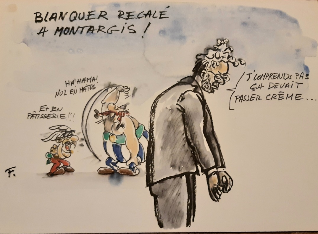 profschantilly's tweet photo. Bonjour à toutes et tous ! Pour bien démarrer la semaine un dessin de JM Feyssol!!!
#chantillygate
#Blanquer 
#BlanquerOut 
#BlanquerMousse 
#Montargis https://t.co/k4NEWYR1WO
