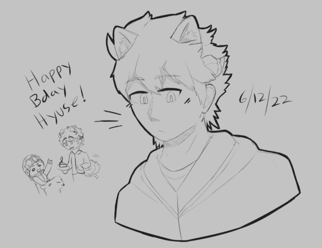 Tourmaline222's tweet photo. It!! Is Hyuse's birthday today! (It's still the 12th for me shhhhh I'm not late)

Decided to draw a lil shiba inu Hyuse for this!

#worldtrigger #hyuse https://t.co/vWlB3CiVci