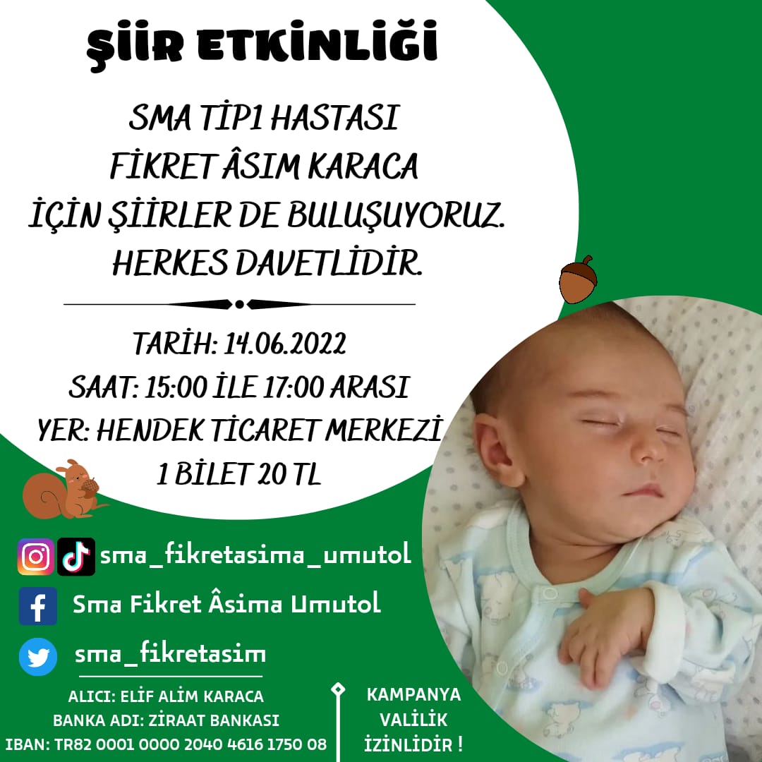 HEYYY SAKARYA ,HENDEK , ABİLERİM ABLALARİM ❤️BENİM İÇİN ŞİİR ETKİNLİGİ DÜZENLEDİ GELİRİ BENİM HASTALİĞİM İÇİN BAĞIŞLANACAK.🌰BİLET İÇİN <a href="/asem5441/">Aslı..</a> e DM den ULAŞIN LÜTFEN.
#Bitcoin #avax #HandeErcel <a href="/Sakaryabld/">Sakarya Büyükşehir Belediyesi</a> <a href="/TATANGALAR/">TATANGALAR</a> #taksim <a href="/hendekgazetesi/">Hendek Gazetesi</a> #luna #bist100 #İstanbul
