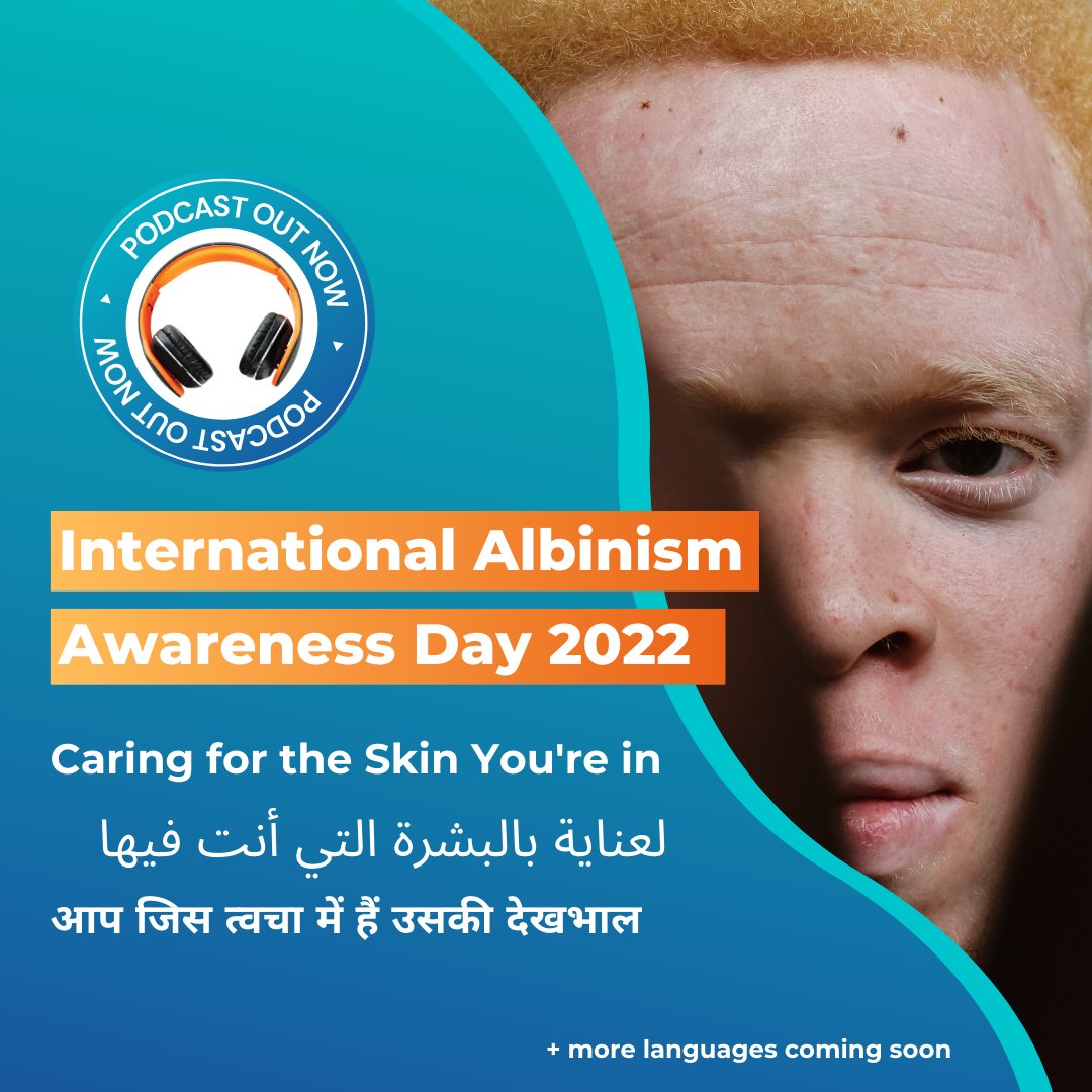 SMLdisability's tweet photo. Today is International Albinism Awareness Day!

We're working with @DermatologyACD to create interviews about living well with skin disability for CALD people.

Listen in Hindi: https://t.co/8PfyiMZmeJ

Listen in Arabic:
https://t.co/ZYHsV49pNX

+more interviews coming soon! https://t.co/CRkds5v1MV