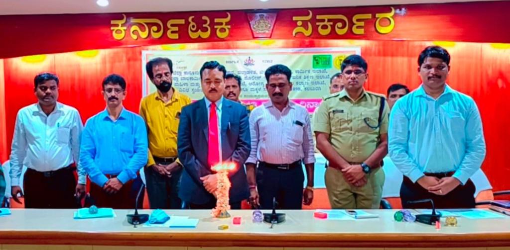 celebrating Anti Child Labour Day program at D C Office,Kalaburagi