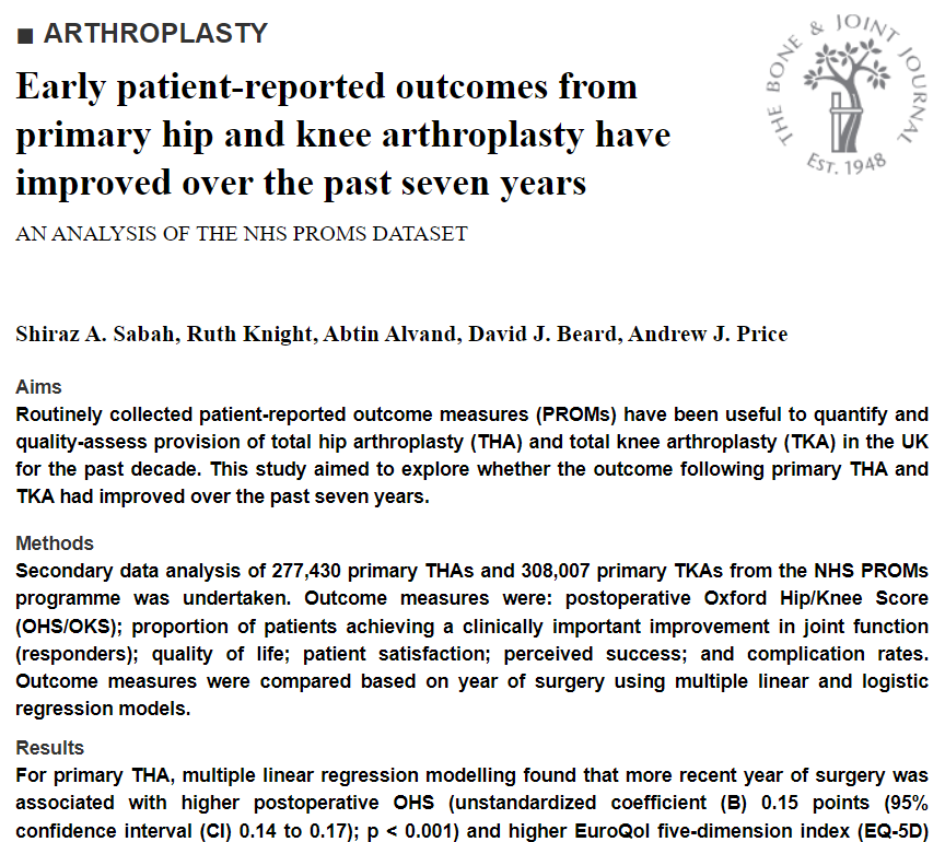 The Bone & Joint Journal tweet media